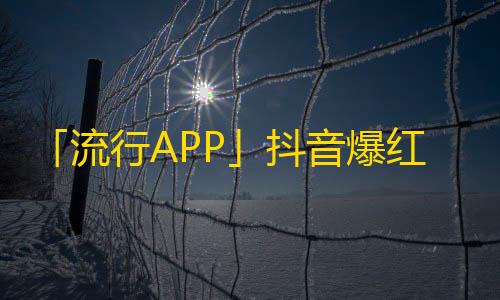 「流行APP」抖音爆红秘诀！攻略大揭示！