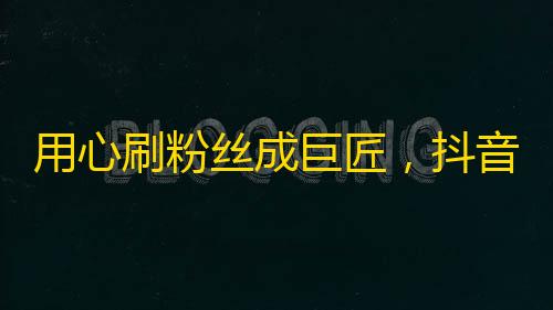 用心刷粉丝成巨匠，抖音长卷助成功。