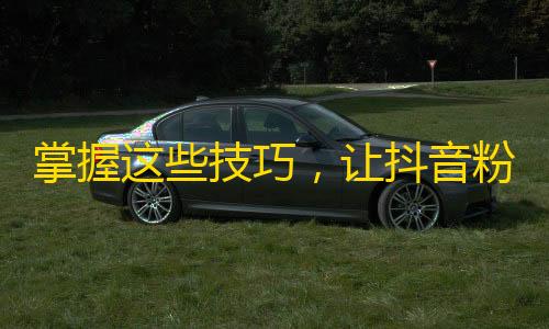 掌握这些技巧，让抖音粉丝疯狂涌入你的账号！